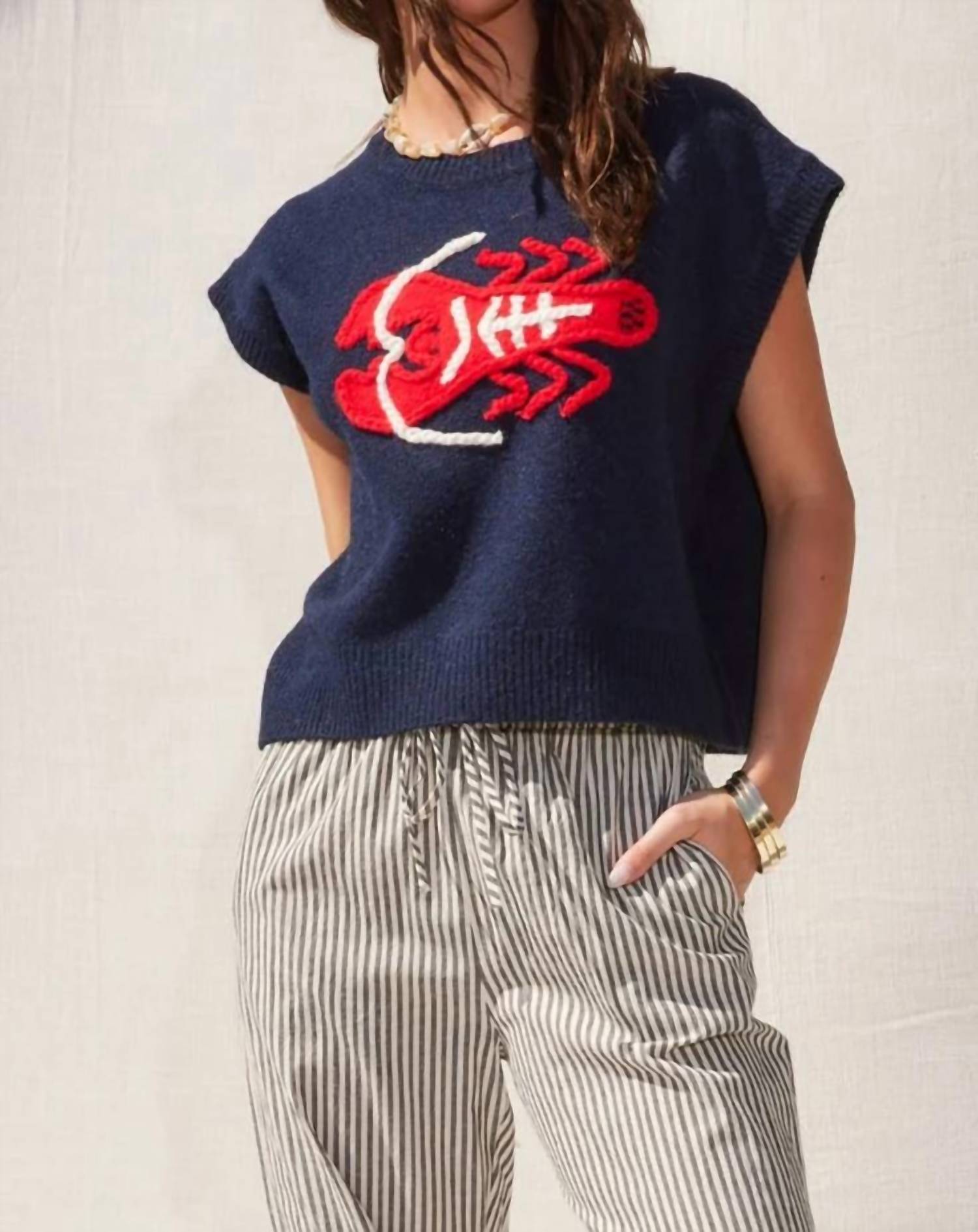 Illa Illa - Lobster Design Soft Knit Sweater