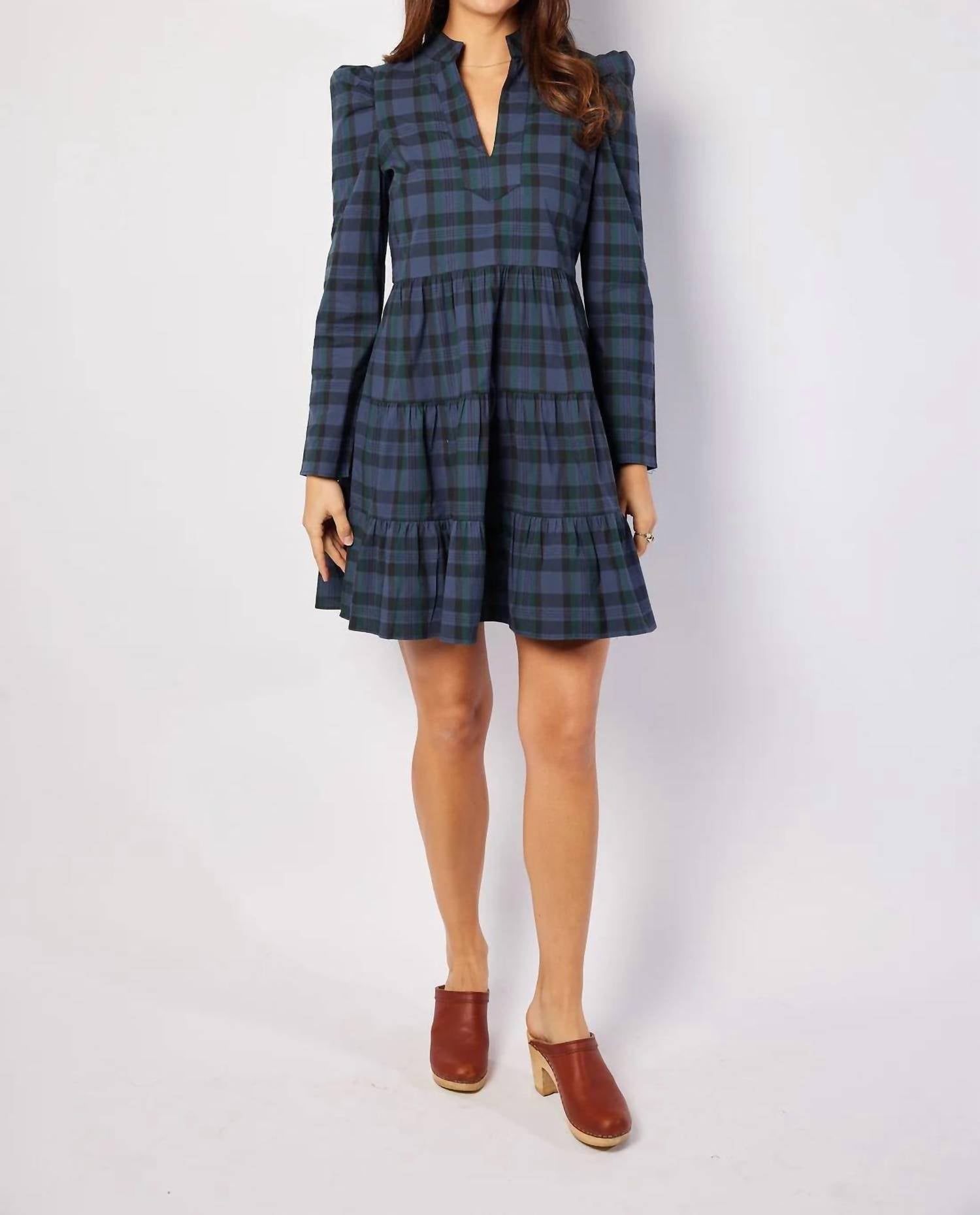 Sail To Sable - Long Sleeve Tunic Flare Dress