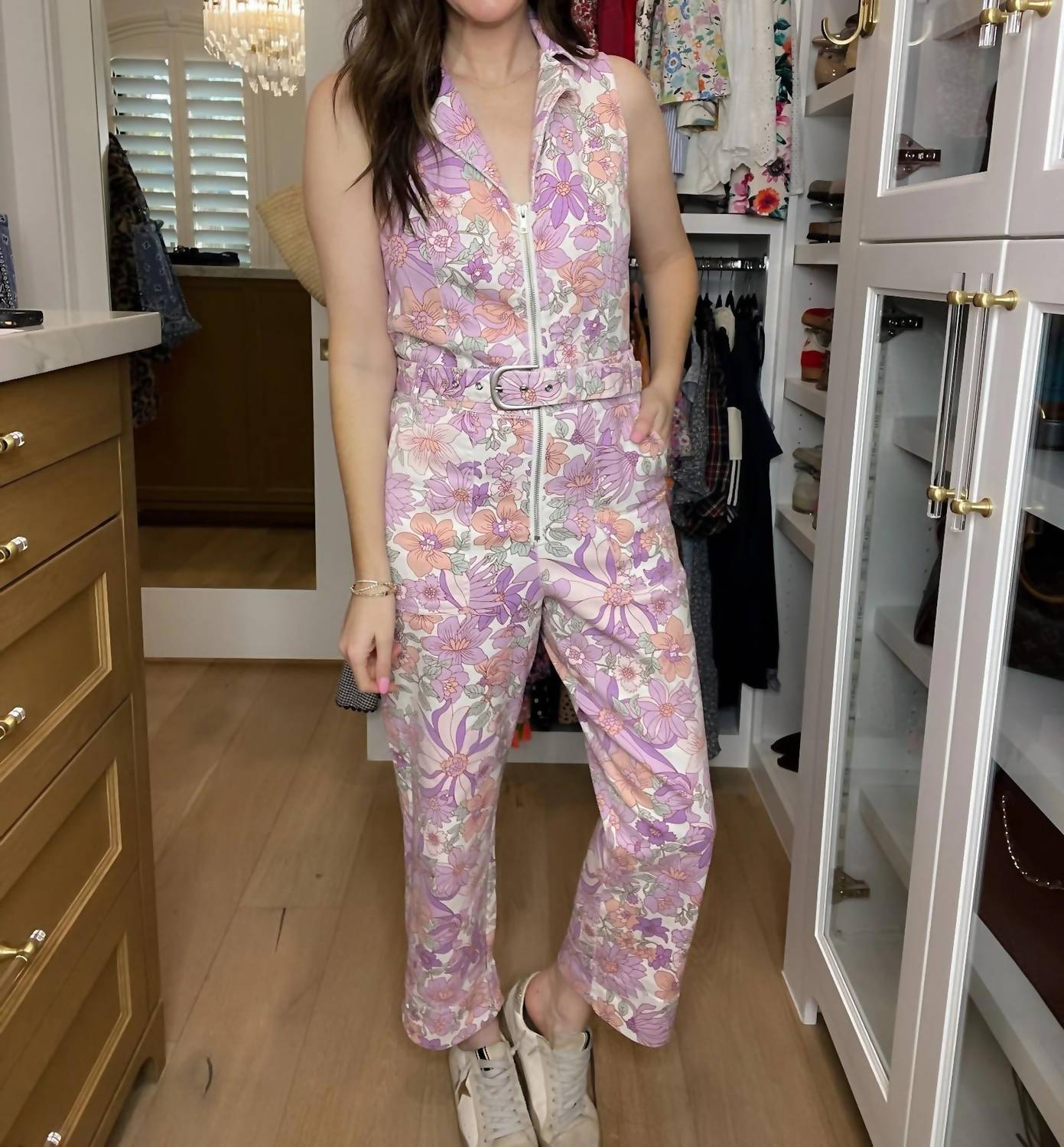 Skies Are Blue - Days Gone By Floral Jumpsuit