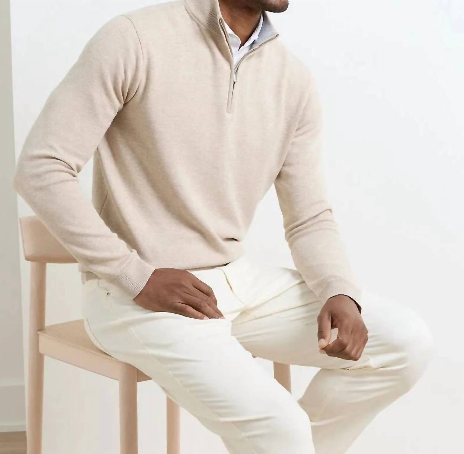 Peter Millar - Coolspun Lite Cotton Quarter-Zip Sweater