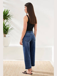 Tribal - Women's Audrey Hugging Wide Leg Crop Jean