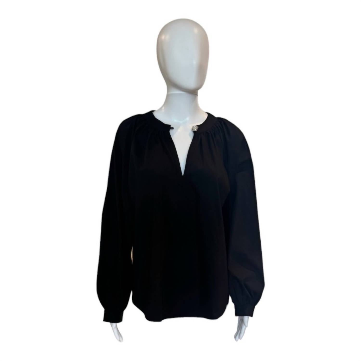 English Factory - Rhinestone Button Blouse