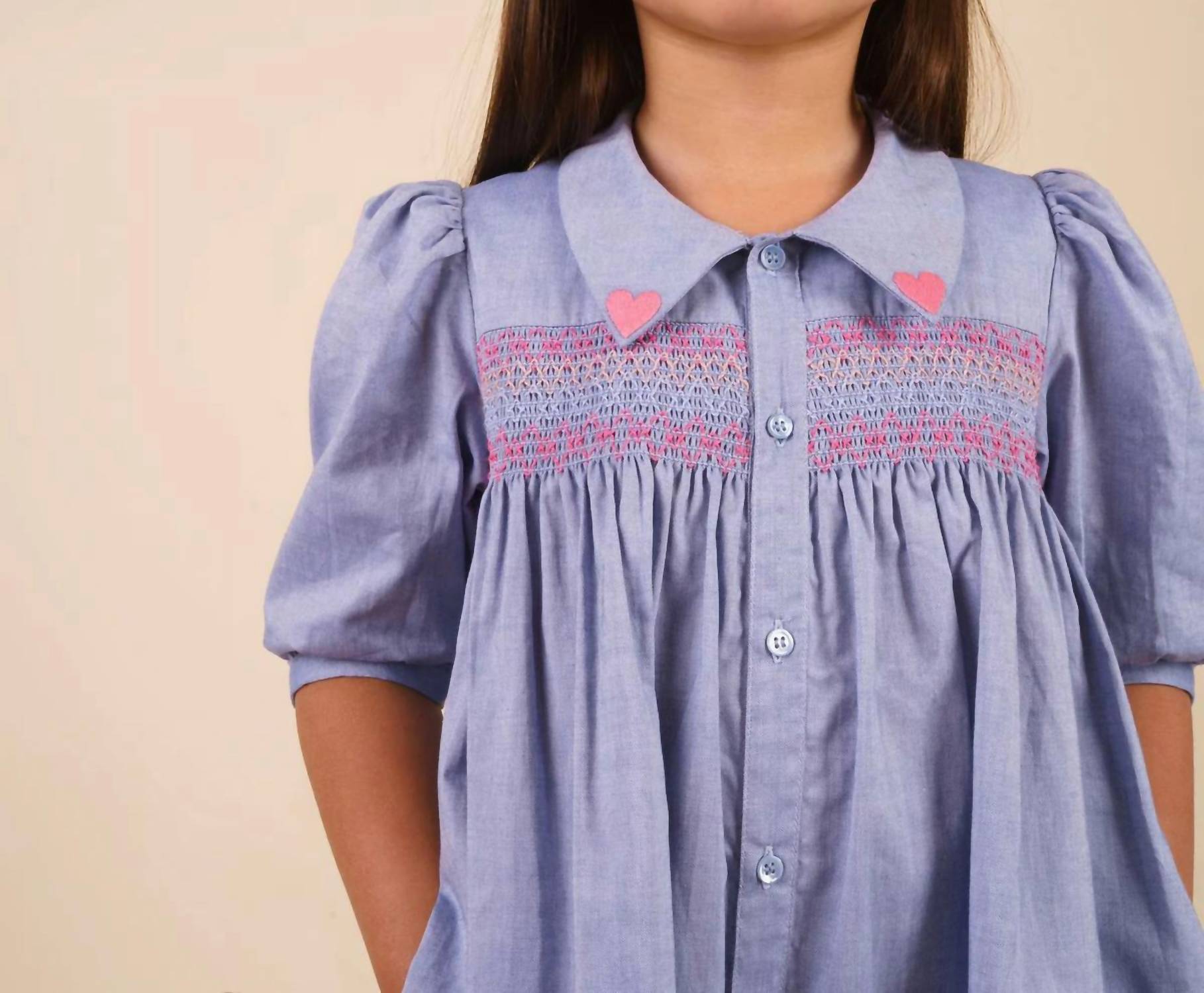 Early Sunday - Jane Embroidered Hearts Dress