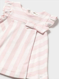 Mayoral - Girl's Stripe Bow Dress