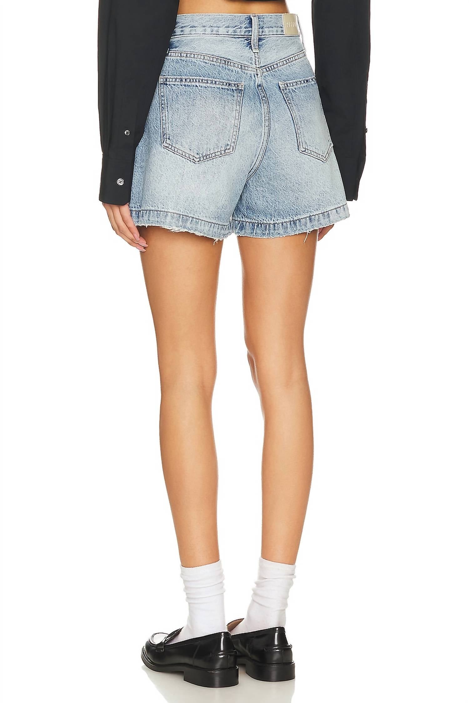Pistola - Saige High Waist Denim Shorts