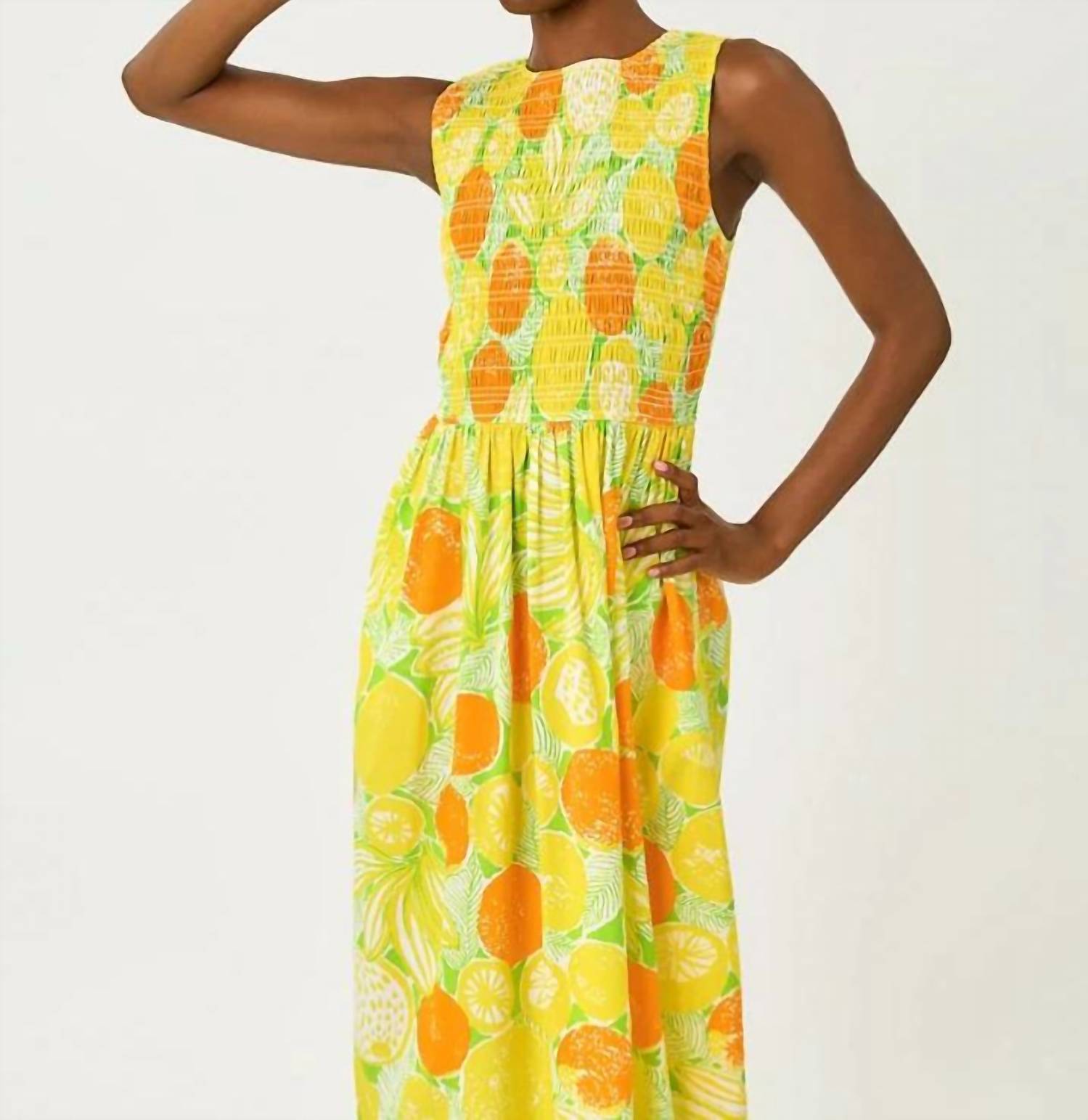 Lilly Pulitzer - Daisey Smocked Midi Dress