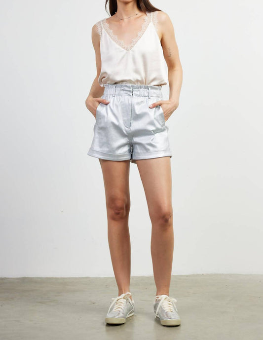 Skies Are Blue - Shimmery Paperbag Shorts