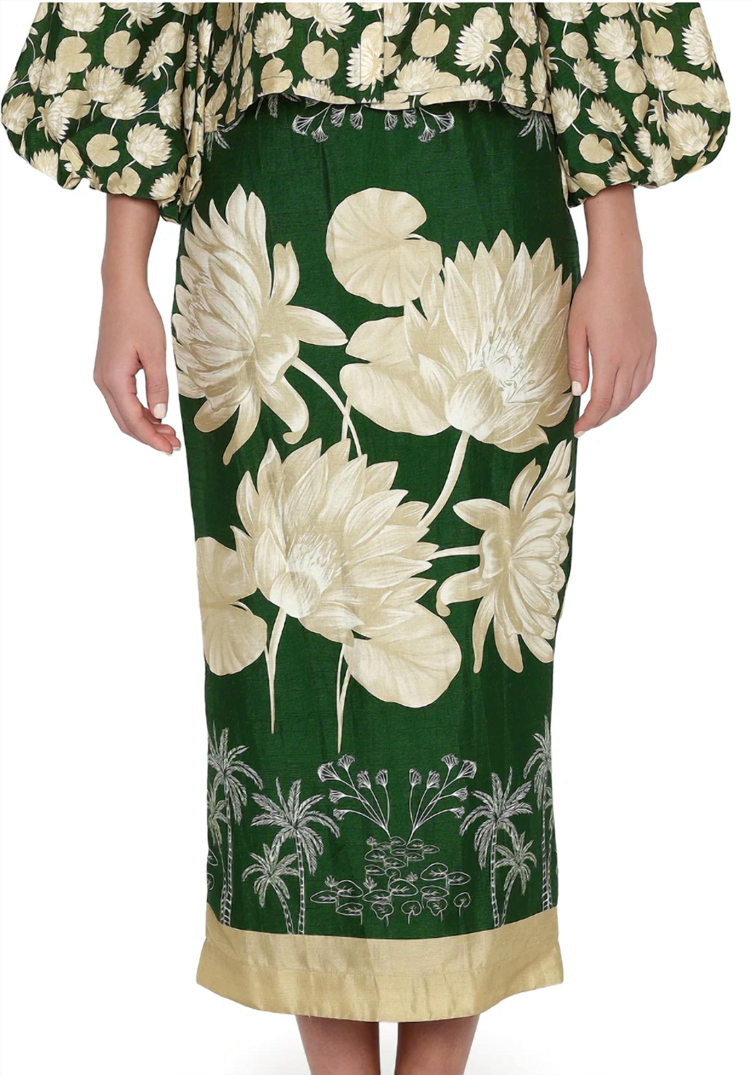 Verandah - Scarf Pencil Skirt