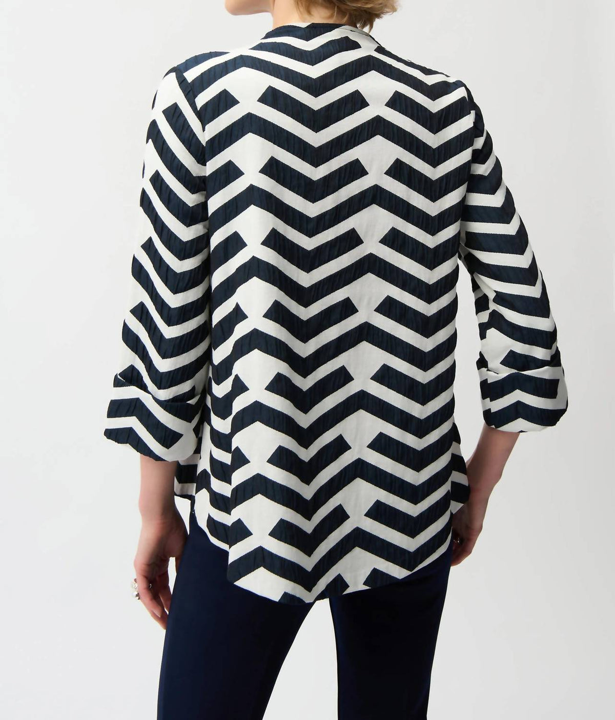 Joseph Ribkoff - Geometric Print Trapeze Jacket