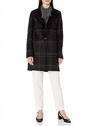 JAYDEN PLAID CHECK COAT