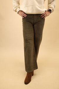 PISTOLA Penny High Rise Crop Pant in sequoia - women's pants - alternate view