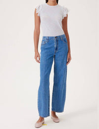 Goldie - Fishnet Ruffle Tee