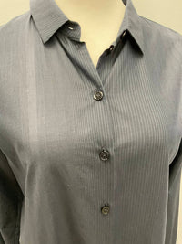 Peter O. Mahler - LONG MICROSTRIPE COTTON SHIRT