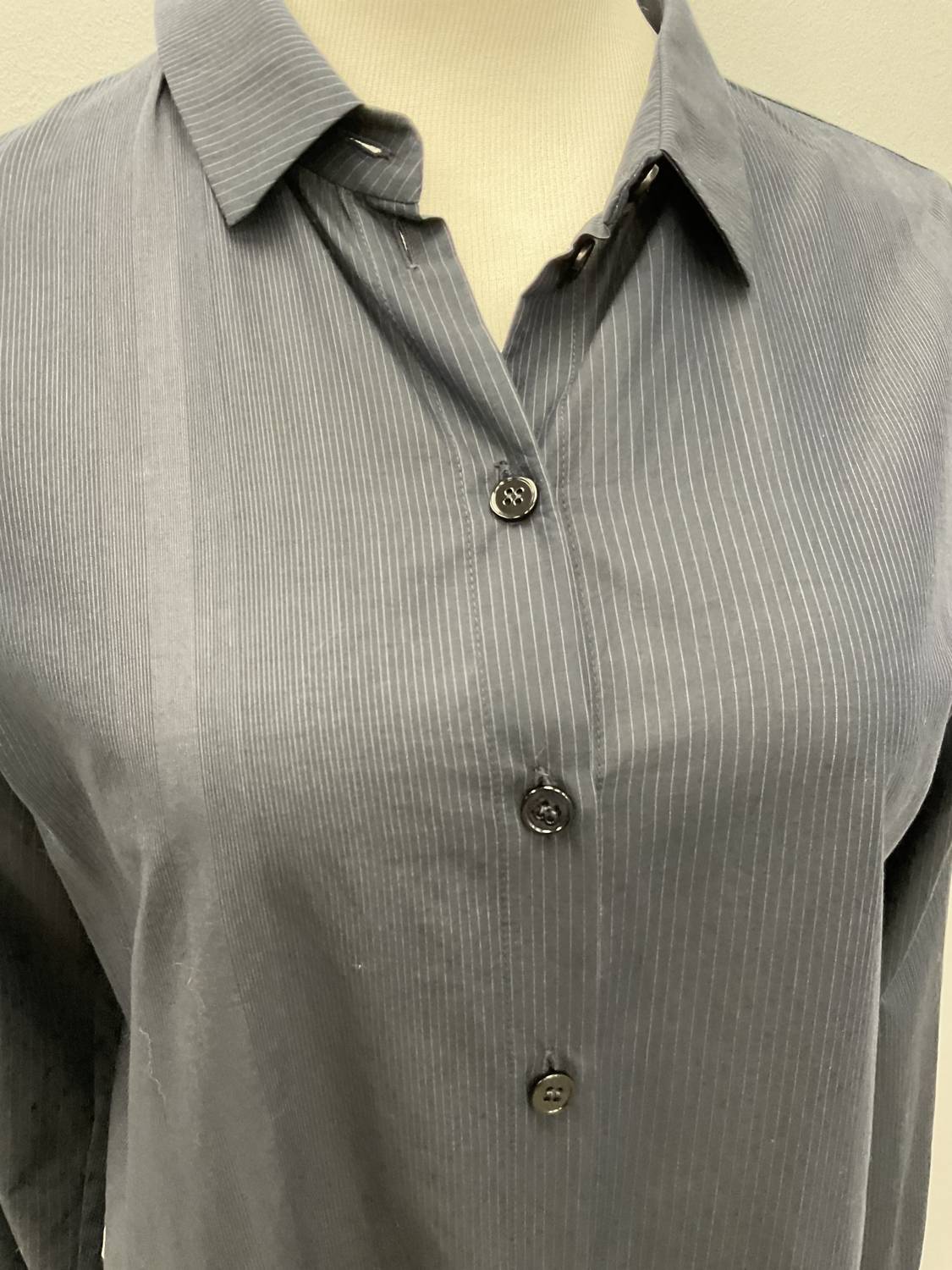 Peter O. Mahler - LONG MICROSTRIPE COTTON SHIRT