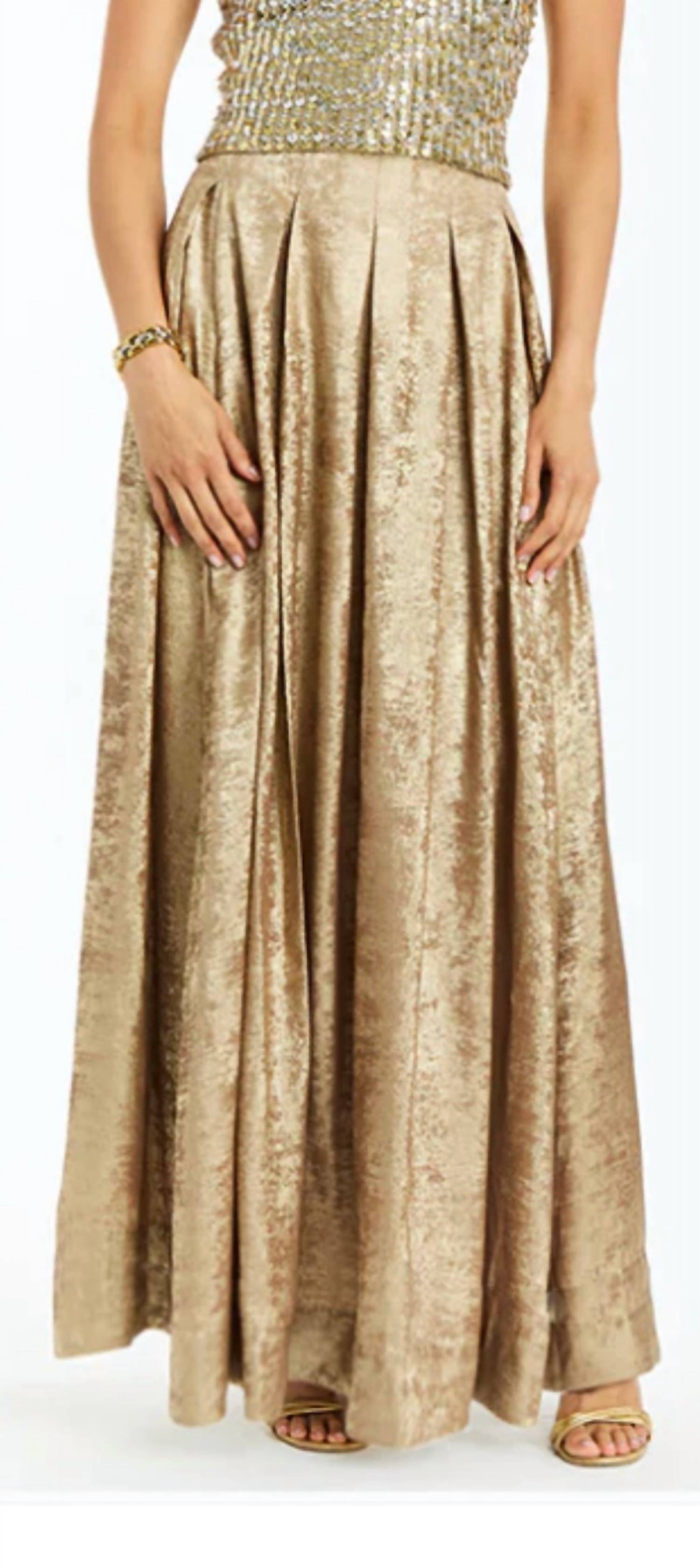 Mestiza New York Daphne Ball Skirt in gold - women's skirt
