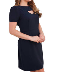 Jade - Short Sleeve Keyhole Mini Dress