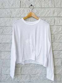The Great. - Long Sleeve Crop Tee