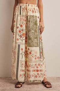 Listicle - Patchwork Floral Swing Pants