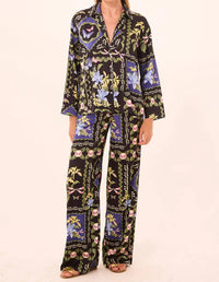 Misa Los Angeles Isme Blouse in butterfly - women's blouse