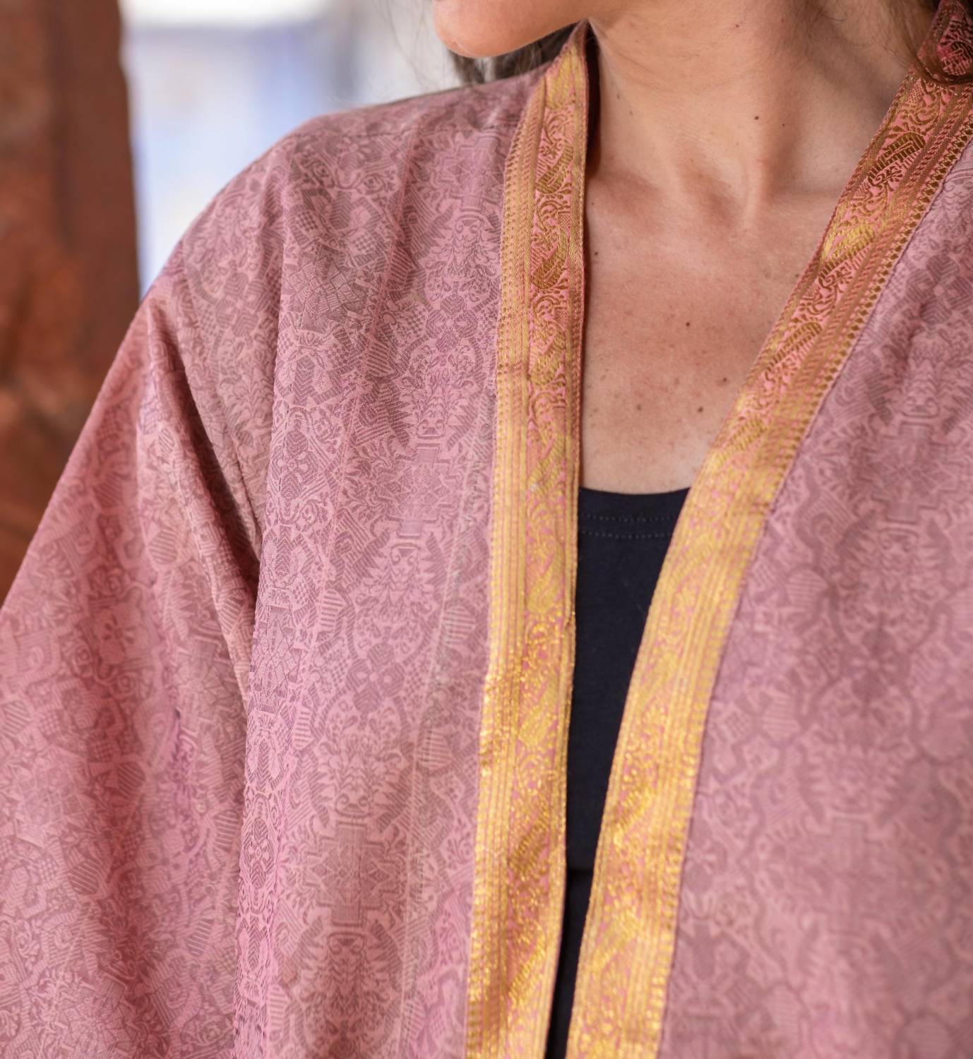 Standawt - Diva Silk Saree One Size Kimono