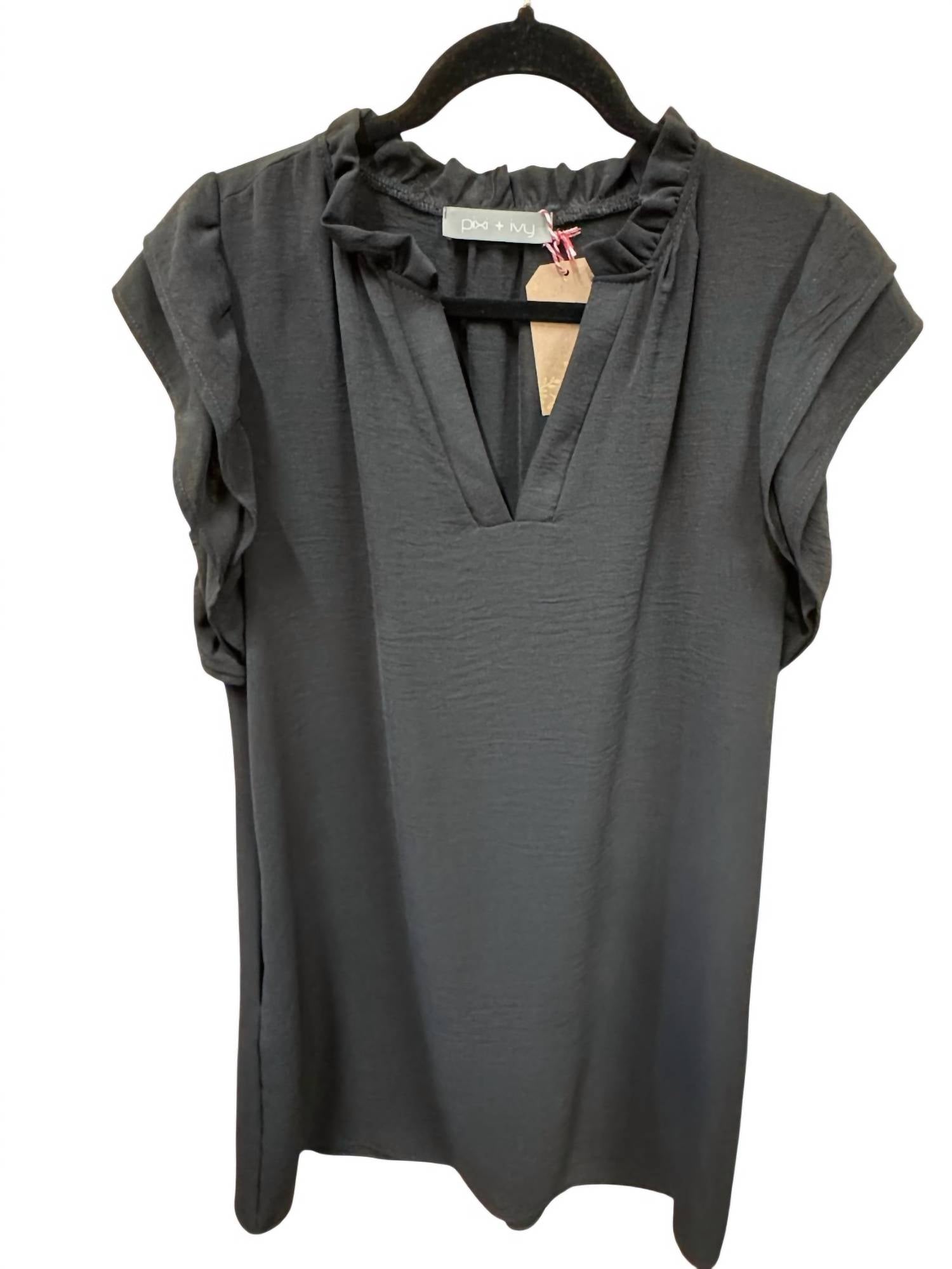 Pixi + Ivy - Women's Ruffle Short Sleeve Dress