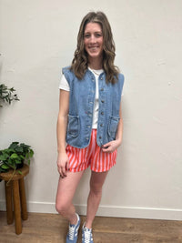Wishlist - Cotton Button Up Vest