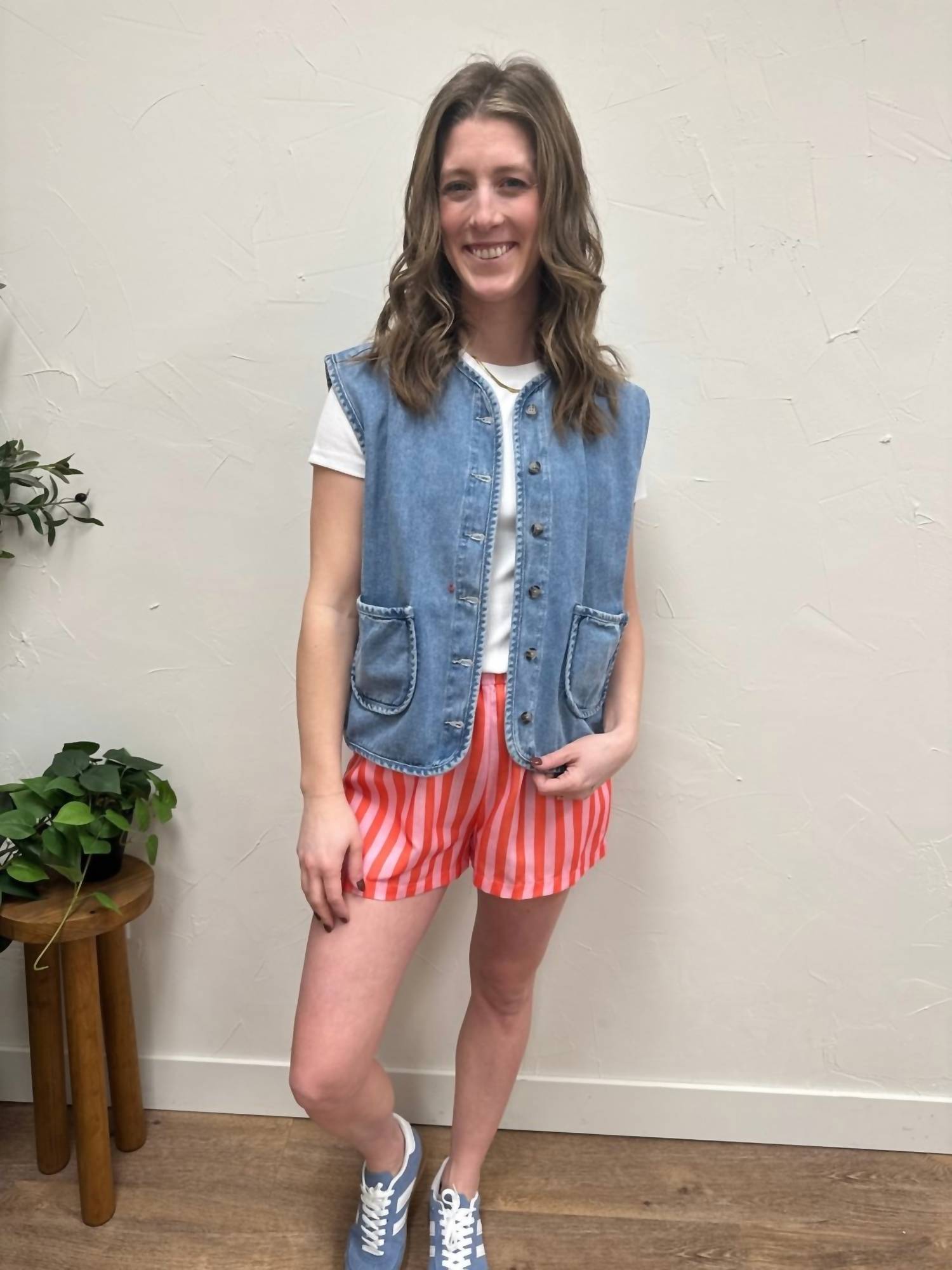 Wishlist - Cotton Button Up Vest