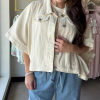 Wishlist - Women's Denim Poncho Jacket