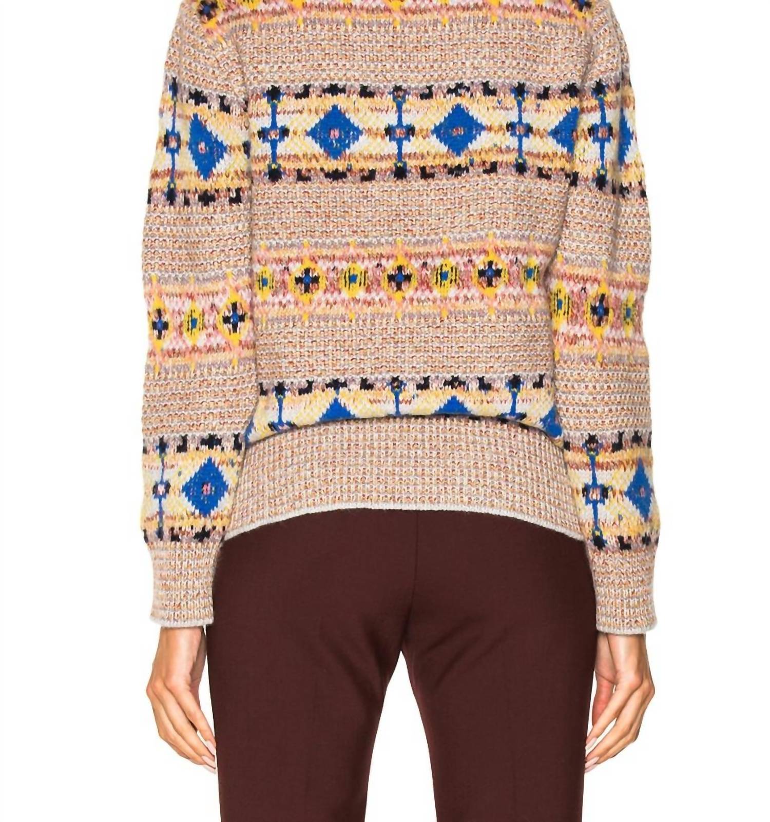 Victoria Beckham - Pre-loved Intarsia Wool & Alpaca Blend Jumper