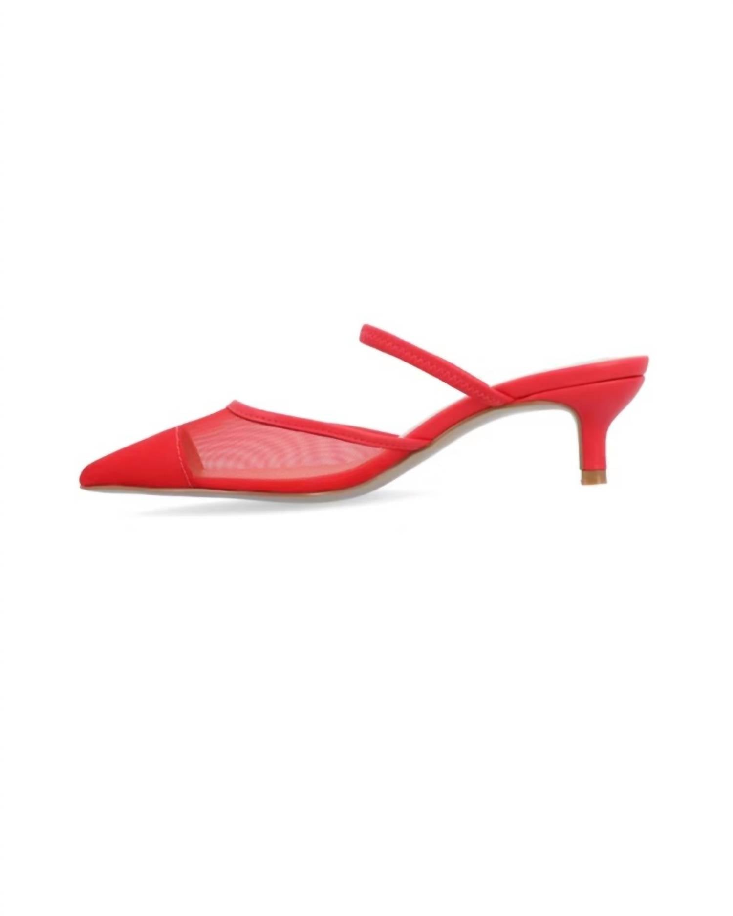 Journee Collection - Women's Allana Slip On Kitten Heel Mule Pump