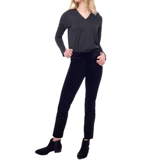 Velveteen Slim Ankle Pant