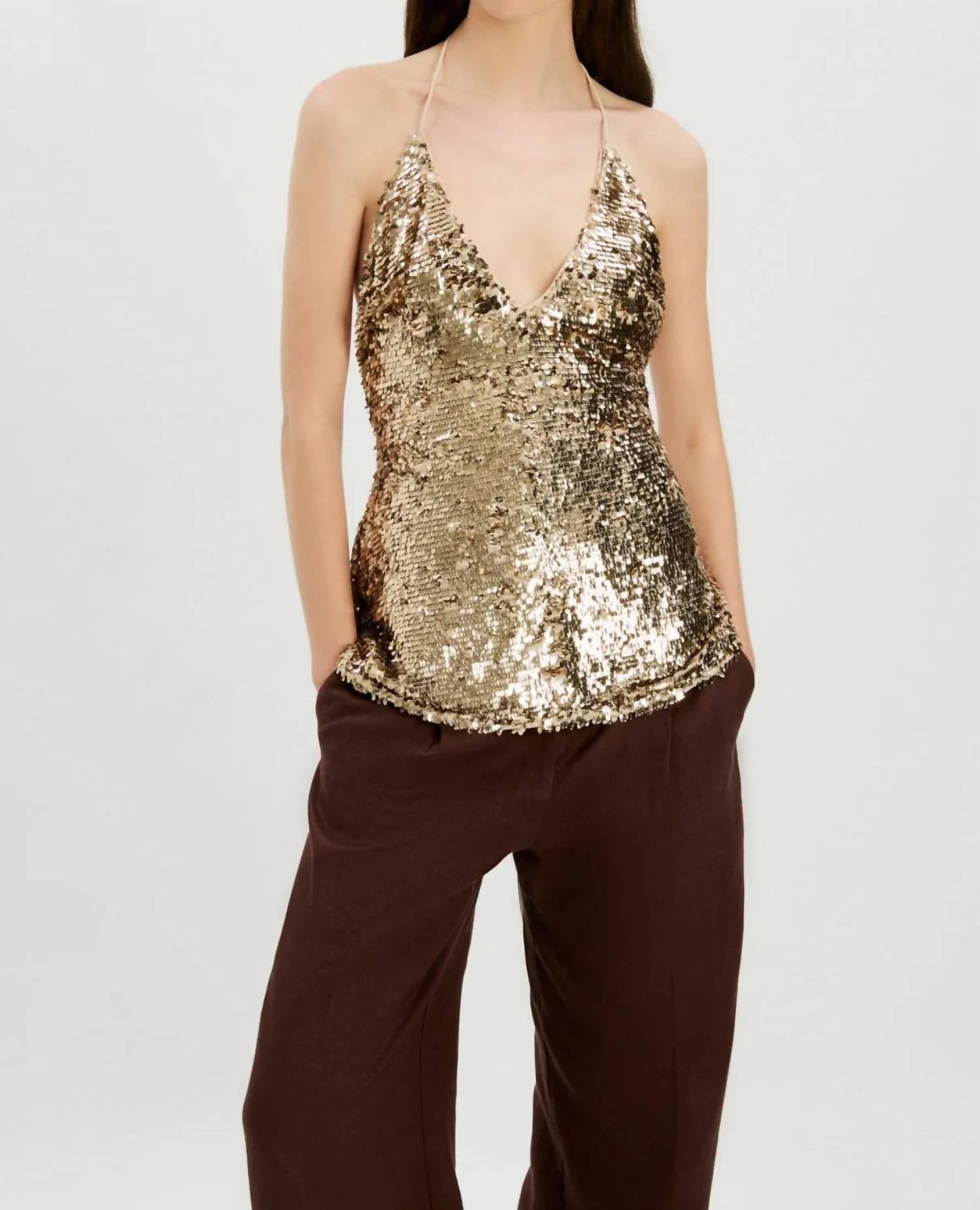 Bardot - Lennon Halter Neck Cami Top