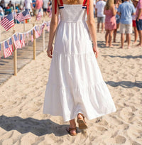Baby Pink - 4th Of July-inspired Maxi Dress