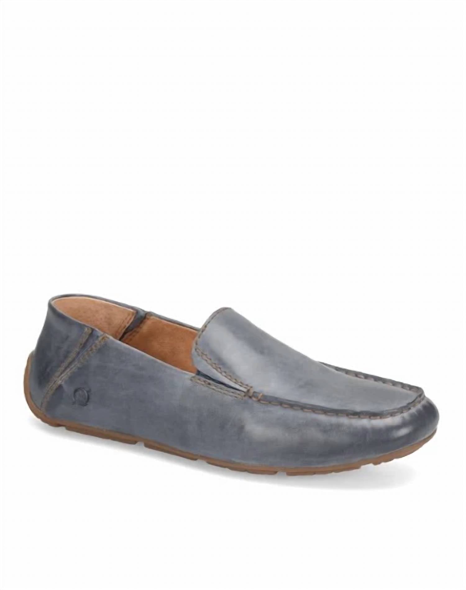 Born - Men's Marcel Leather Moc Toe Loafers