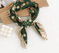 Funkyrel - Women's Dandelion Print Ruffle Scarf And Head Wrap
