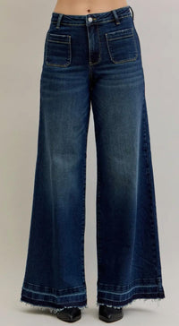 Judy Blue - Women's High Waisted Front Pocket Palazzo Pants