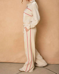 Dress Forum - Track Stripe Wide Leg Sweatpants