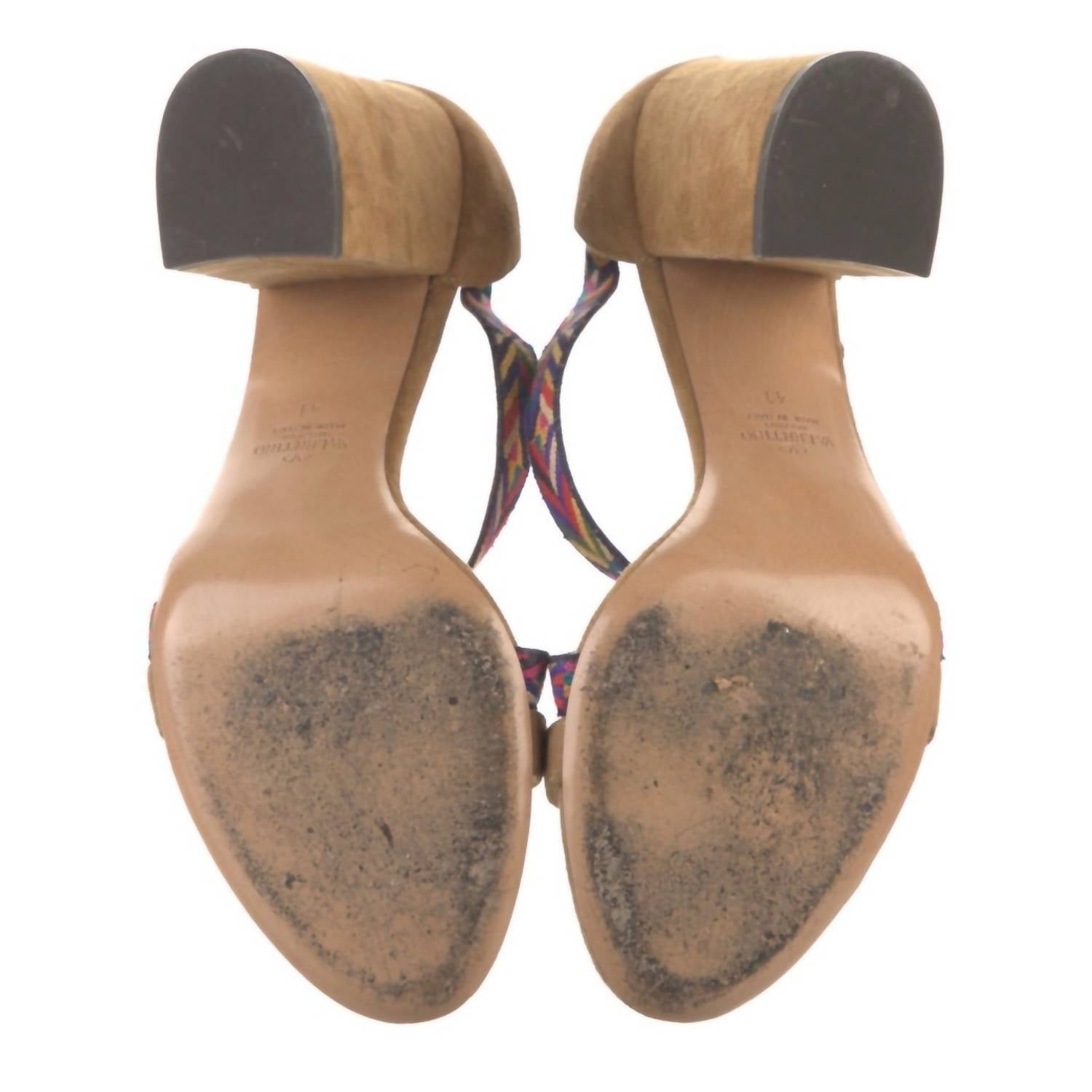 Valentino Garavani - Women's Suede Embroidered Sandals