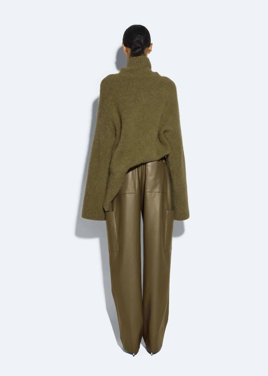 Lapointe - Stretch Faux Leather Tapered Trouser
