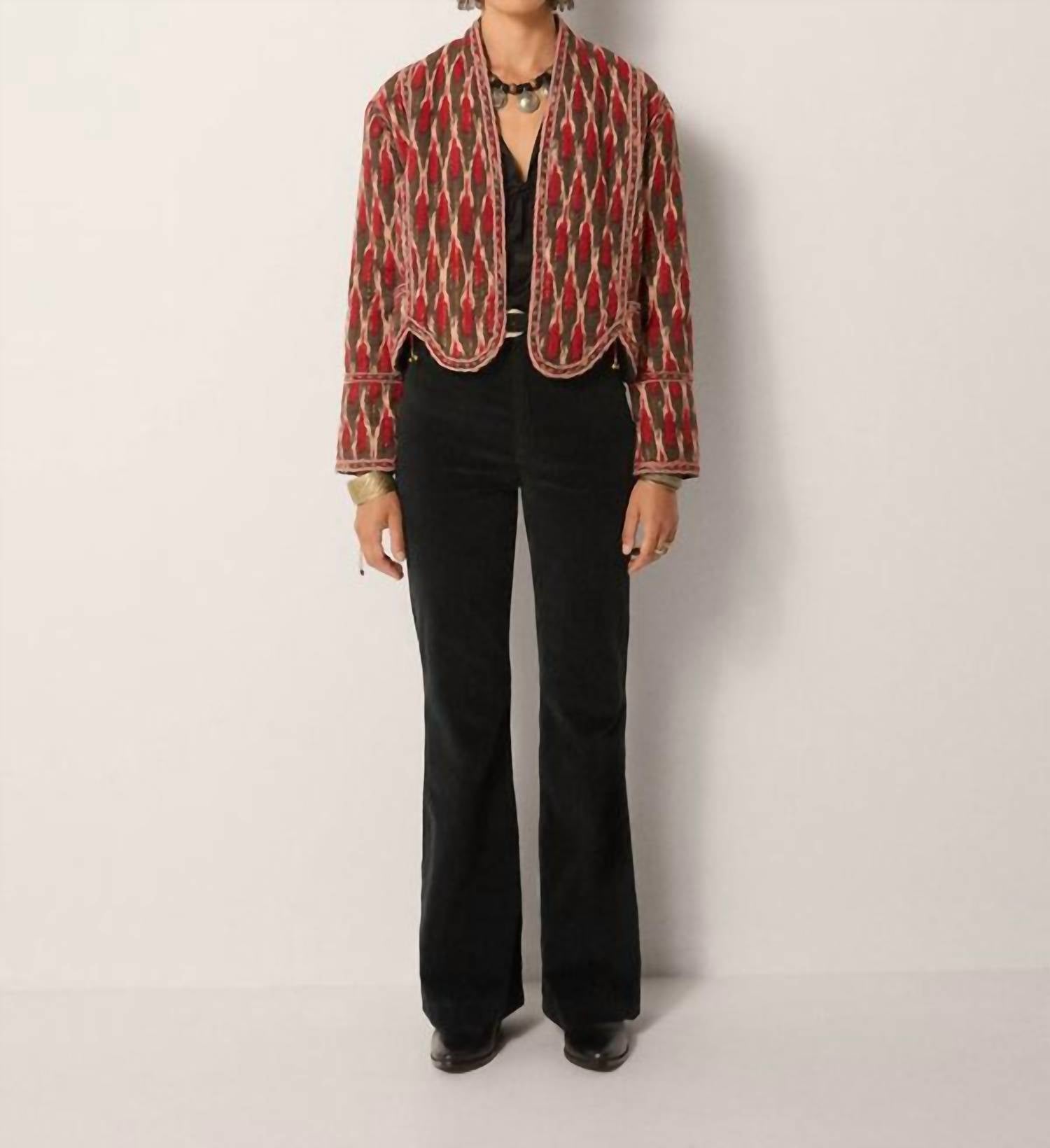 Maison Hotel Devendra Jacket in bonfire volcano - women's jacket - alternate view