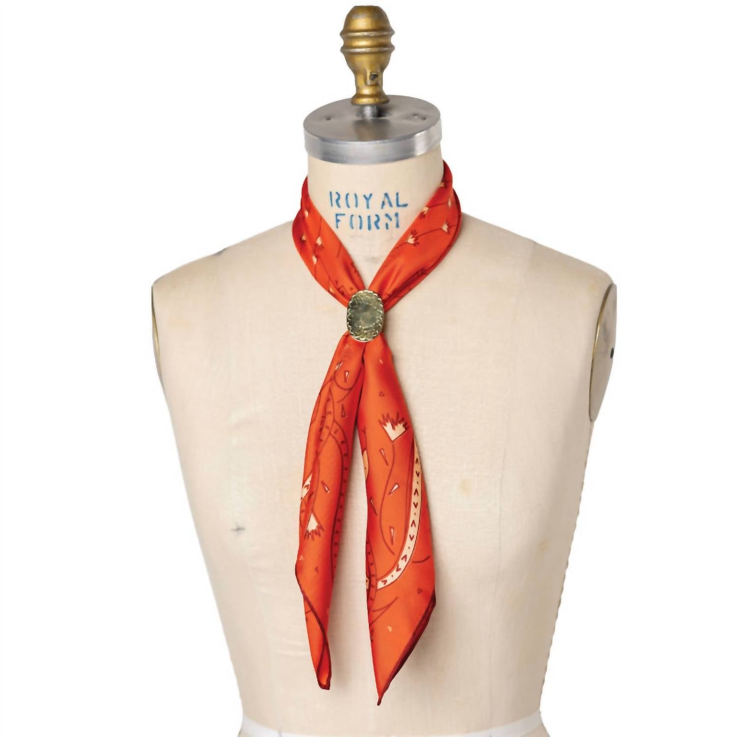 Jenni Earle - Women's Oval Scalloped Brass Bandana
