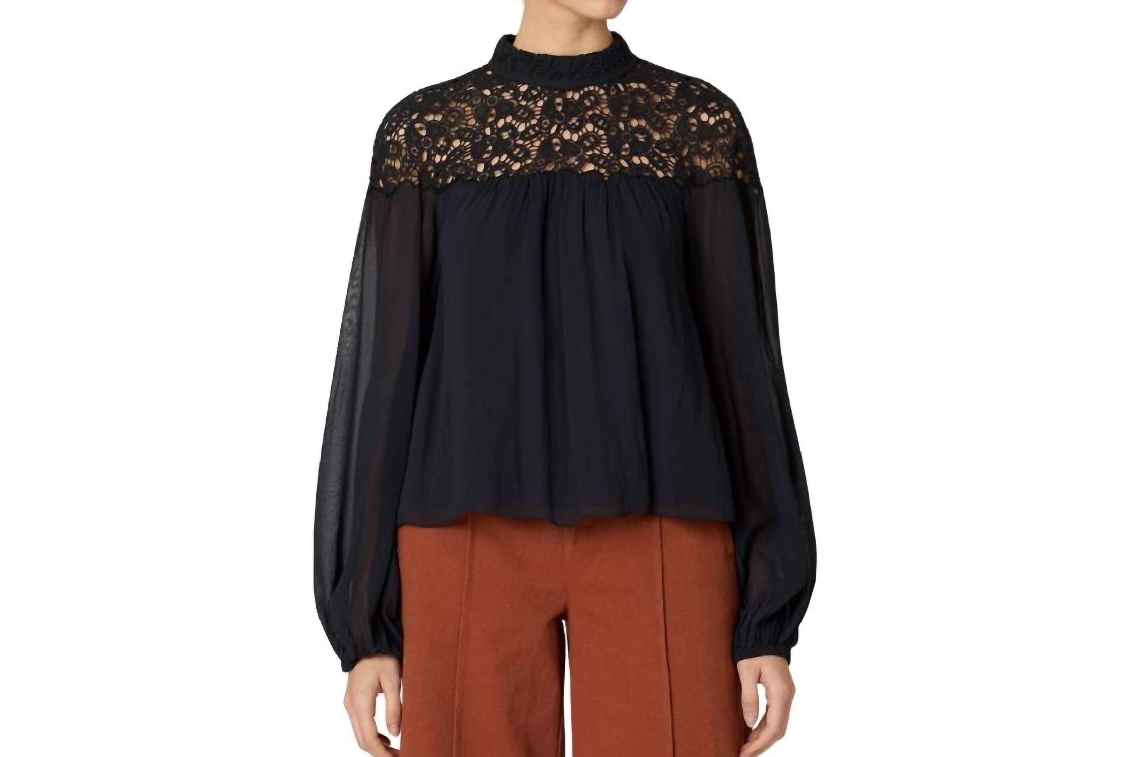 Cleobella - Eloise Lace Long Sleeve Blouse