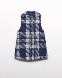 Abel & Lula - Girl's Check Pinafore Dress