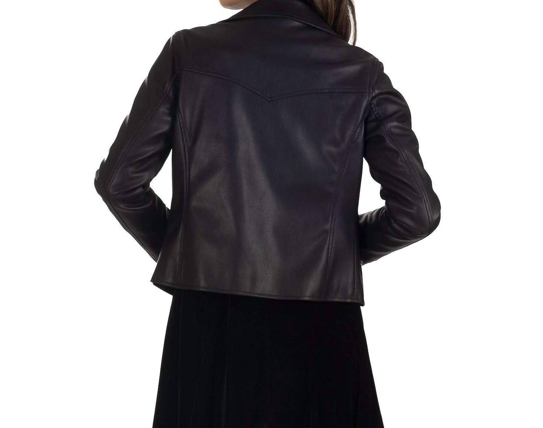 Lee - Faux-Leather Biker Jacket