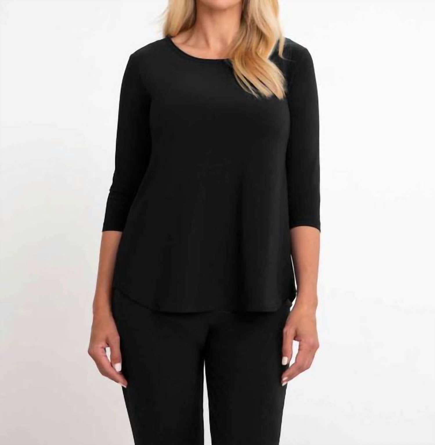 Sympli - Classic Relax 3/4 Sleeve Tee Top
