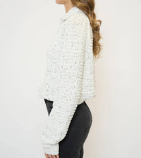 Central Park West - Tasha Cable Chenille Half Zip Jacket
