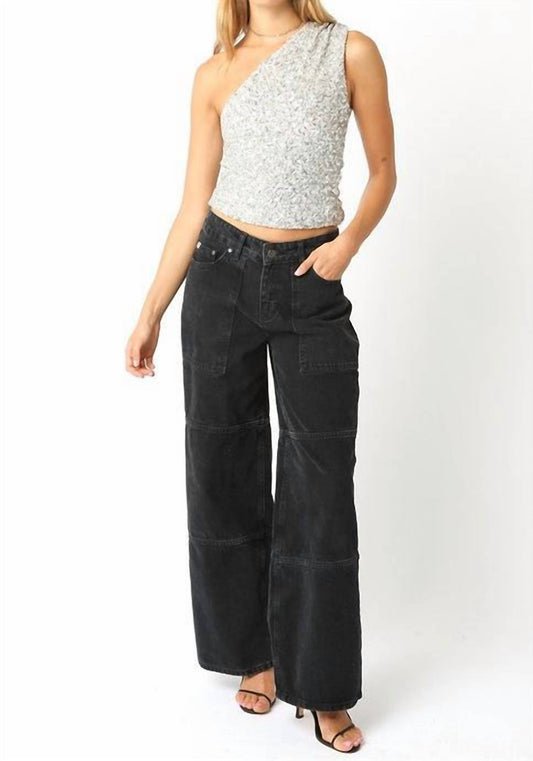 Olivaceous - Mia One Shoulder Sequin