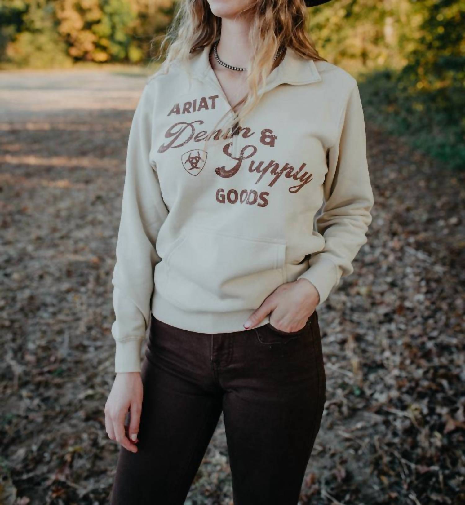 Ariat - Denim & Supply 1/2 Zip Sweatshirt - Plus