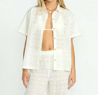 Billabong - Eyelet Crush Beach Coverup Top