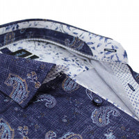 Eight X - Weave And Paisley Button Down Shirt